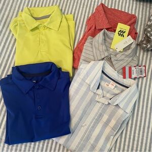 Target boys polos and button up shirt